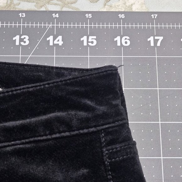 AEO Velvet Jeggings Women's Black Super Stretch Skinny Size 6 VTG Old School - Picture 16 of 16